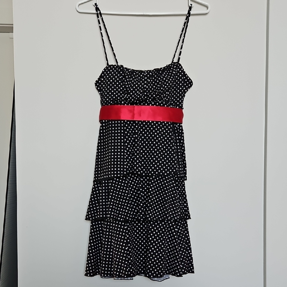 Polka Dot Mini Dress, Size S